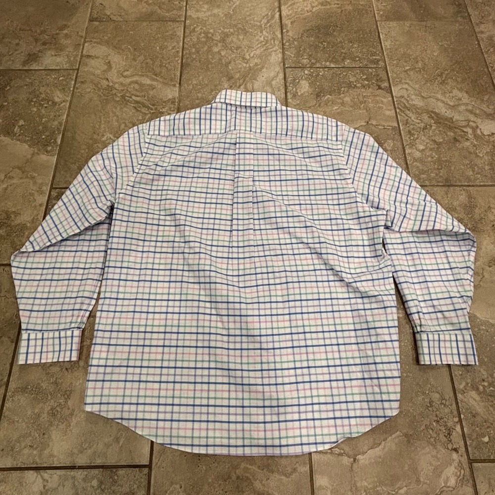 Brooks Brothers Mens XL Traditional‎ Non-Iron Stretch Tattersall Check Shirt - Picture 13 of 16